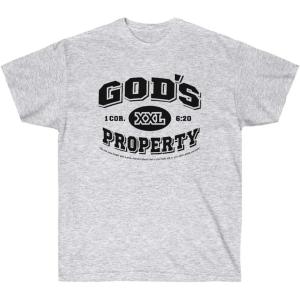 Express Design Group God’s Property – Christian T-Shirt(Ash)