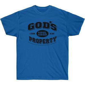 Express Design Group God’s Property – Christian T-Shirt(Royal)