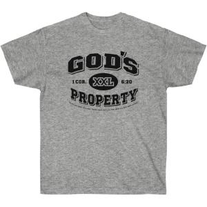 Express Design Group God’s Property – Christian T-Shirt(Sport Grey)