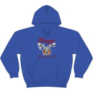 Express Design Group Jesus Would Have Been A Biker – Christian Hoodie Sweatshirt(Royal)