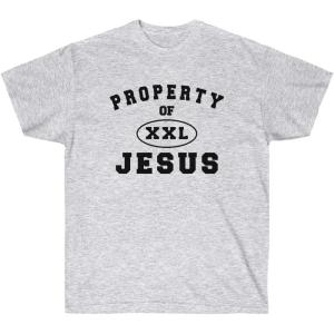 Express Design Group Property of Jesus – Christian T-Shirt(Ash)