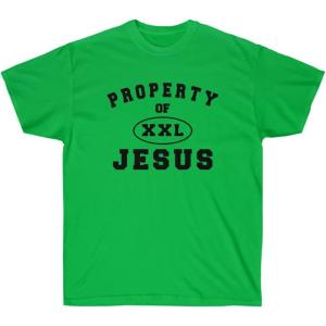 Express Design Group Property of Jesus – Christian T-Shirt(Irish Green)