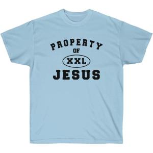 Express Design Group Property of Jesus – Christian T-Shirt(Light Blue)