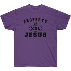 Express Design Group Property of Jesus – Christian T-Shirt(Purple)
