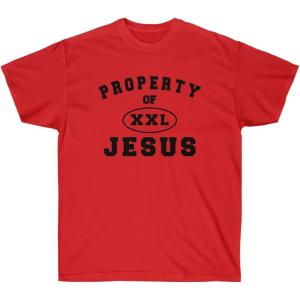 Express Design Group Property of Jesus – Christian T-Shirt(Red)
