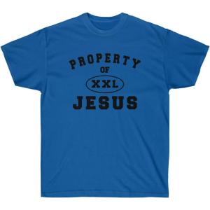 Express Design Group Property of Jesus – Christian T-Shirt(Royal)