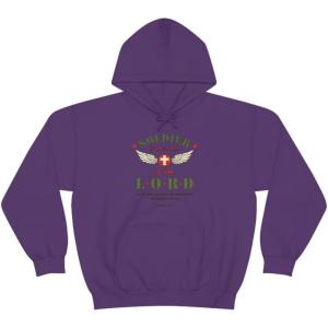 Express Design Group Soldier Of The Lord – Christian Hoodie Sweatshirt(Purple)