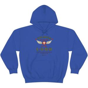Express Design Group Soldier Of The Lord – Christian Hoodie Sweatshirt(Royal)