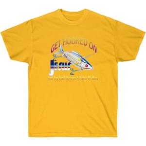 Get Hooked On Jesus and You Should Become A Fisher of Men – Christian T-Shirt(Gold)