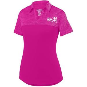 Greekgear Moms Runs This Town Shadow Tonal Polo(Hot Pink)