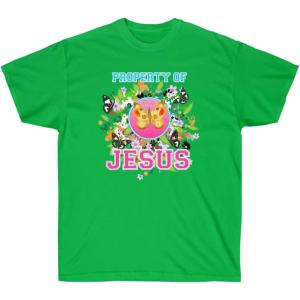 Property of Jesus Butterfly – Christian T-Shirt(Irish Green)