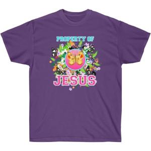 Property of Jesus Butterfly – Christian T-Shirt(Purple)