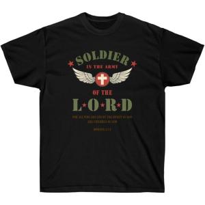 Soldier of The Lord – Christian T-Shirt(Black)