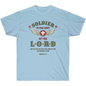 Soldier of The Lord – Christian T-Shirt(Light Blue)