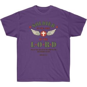 Soldier of The Lord – Christian T-Shirt(Purple)