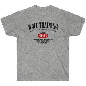 Wait Training – The Ultimate in Strength Conditioning – Christian T-Shirt(Sport Grey)