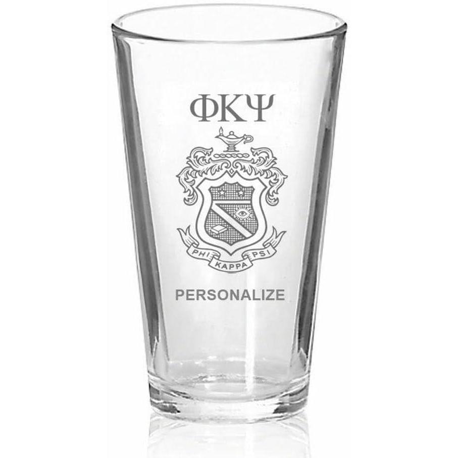 imageGreekgear Phi Kappa Psi Mixing Glass Transparent