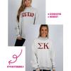 Sigma Kappa Reversible Varsity Mockneck Sweatshirt