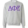 Delta Phi Epsilon DPHIE University Crewneck Sweatshirts(Light Grey)
