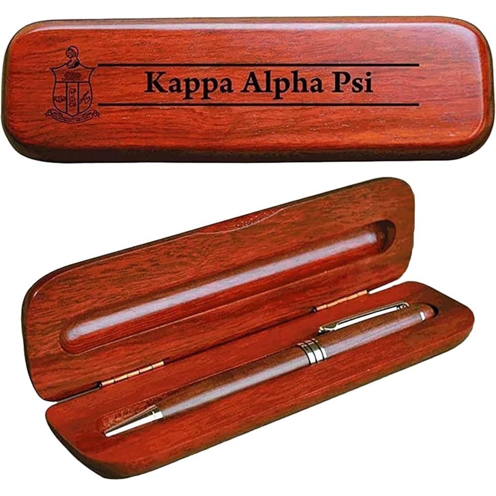 imageGreekgear Kappa Alpha Psi Wooden Engraved Pen Set
