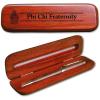 Greekgear Phi Chi Wooden Engraved Pen Set