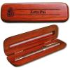 Greekgear Zeta Psi Wooden Engraved Pen Set