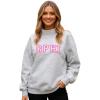 Greekgear Gamma Phi Beta Lightweight Varsity Mockneck Sweatshirt