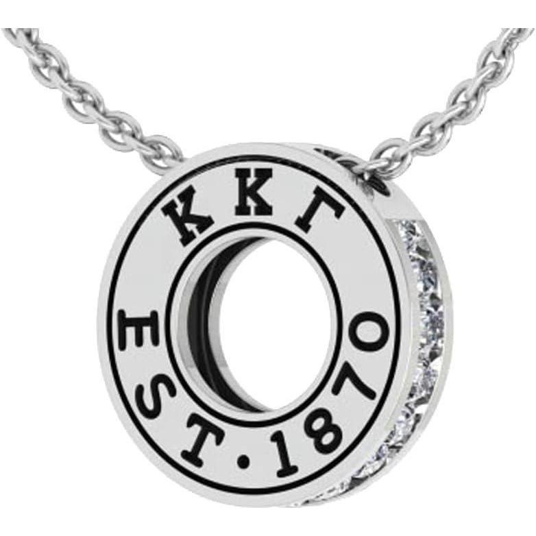 imageGreekgear Kappa Kapa Gamma Circle Established Charm Necklace
