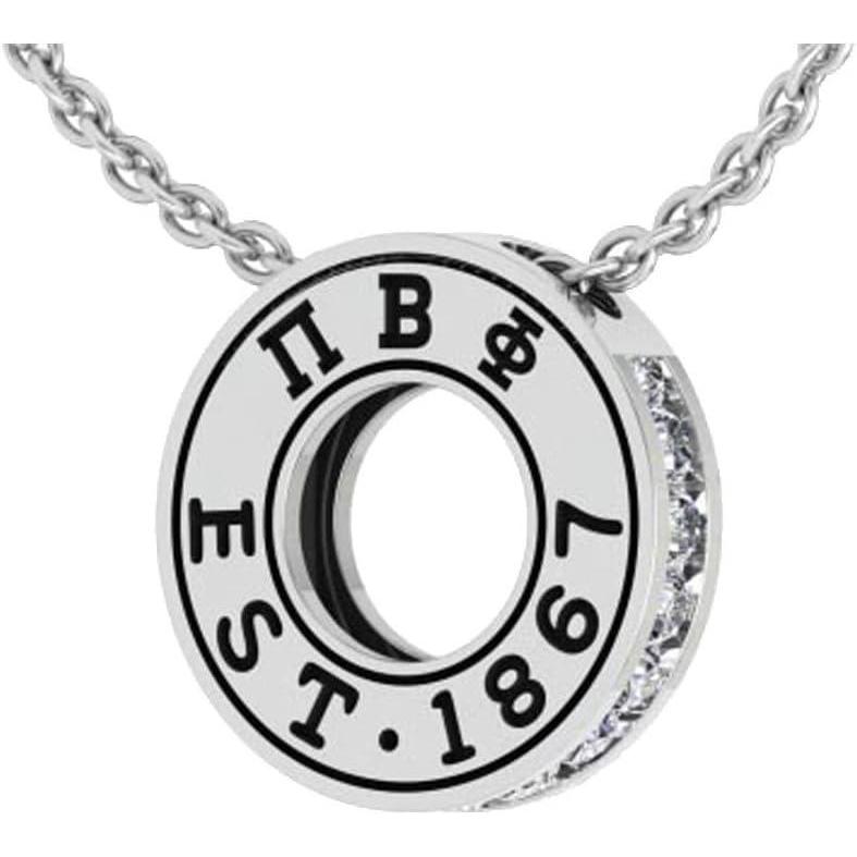 imageGreekgear Pi Beta Phi Circle Established Charm Necklace