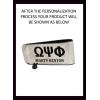 Omega Psi Phi Stainless Steel Money Clip Engraved