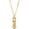 Greekgear Pi Beta Phi Gold Plated Lavaliere Necklace