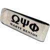 Omega Psi Phi Stainless Steel Money Clip Engraved