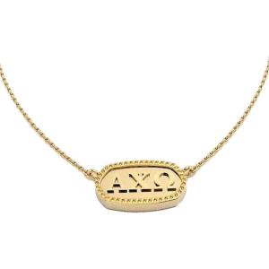 Greekgear Alpha Chi Omega Athena Necklace(Gold Plated)