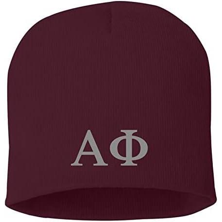 imageGreekgear Alpha Phi 8 Inch Beanie Maroon