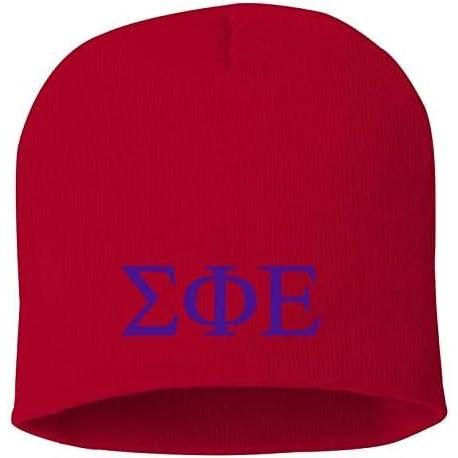 imageGreekgear Sigma Phi Epsilon SigEp 8 Inch Beanie Red