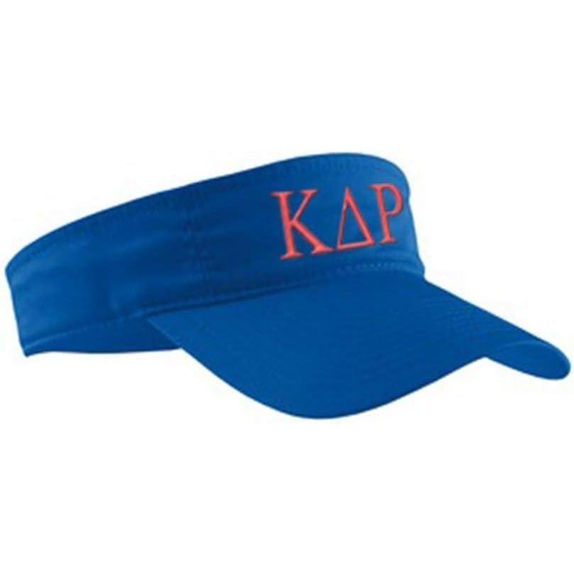 imageKappa Delta Rho Greek Letter VisorRoyal Blue WOrange Thread