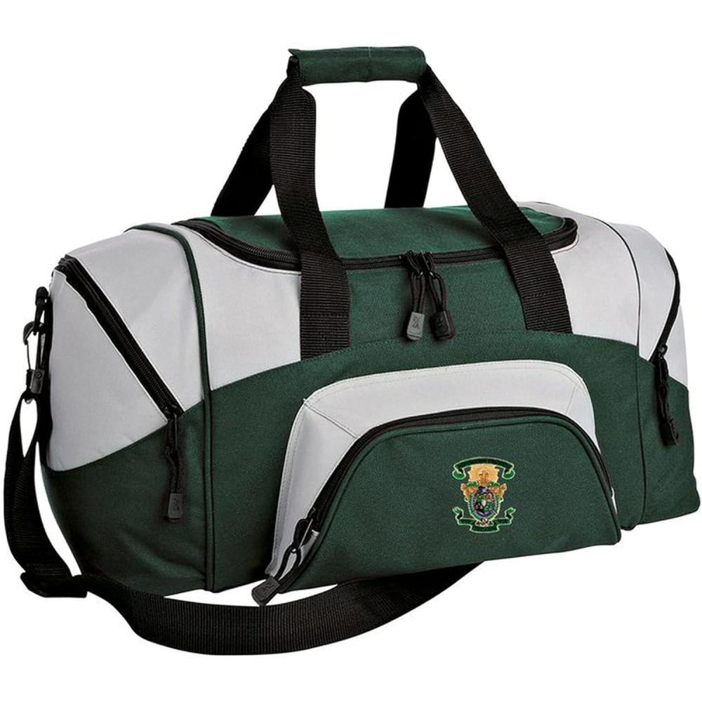 imageLambda Chi Alpha Colorblock Duffel Bag Hunter GreenGrey