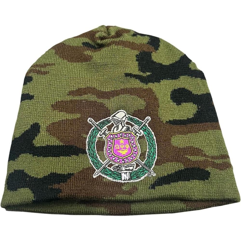 imageOmega Psi Phi Camo Beanie Cap Camo