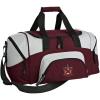 Alpha Chi Rho Colorblock Duffel Bag Maroon/Grey