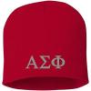 Greekgear Alpha Sigma Phi 8 Inch Beanie Red
