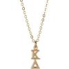 Greekgear Kappa Delta 22 K Yellow Gold Plated Lavaliere Necklace