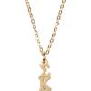 Greekgear Sigma Kappa Gold Plated Lavaliere Necklace
