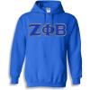 Greekgear Zeta Phi Beta Custom Twill Hooded Sweatshirt(Royal Blue)