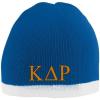 Kappa Delta Rho Two Tone Knit Beanie Royal/White