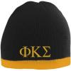 Phi Kappa Sigma Two Tone Knit Beanie Black/Gold