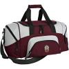 Phi Sigma Kappa Colorblock Duffel Bag Maroon/Grey