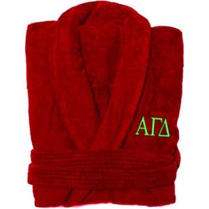 Alpha Gamma Delta Greek Letter Bathrobe