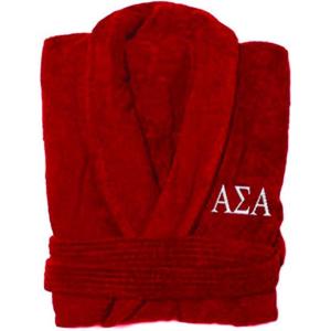 Alpha Sigma Tau AST Greek Letter Bathrobe