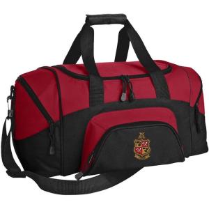 Delta Chi Colorblock Duffel Bag Red/Black