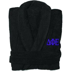 Delta Phi Epsilon DPHIE Greek Letter Bathrobe